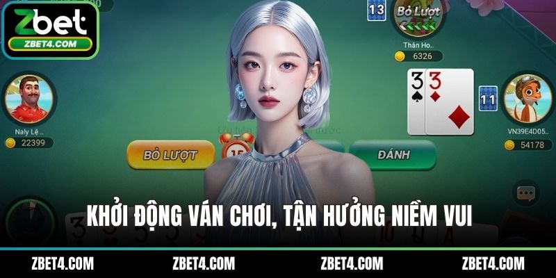 Hướng dẫn chơi tiến lên miền Nam - Khởi động ván chơi